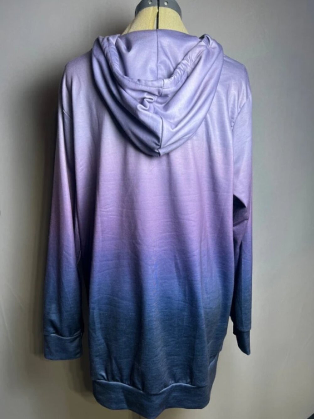 BloomChic Women's 14/16 Purple Blue Gradient Ombre Hoodie - Picture 4 of 8